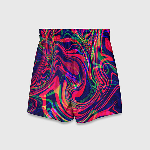 Детские шорты Яркие волны / 3D-принт – фото 2