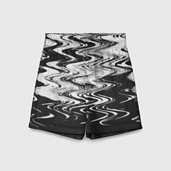 Детские шорты Чёрная вода паттерн