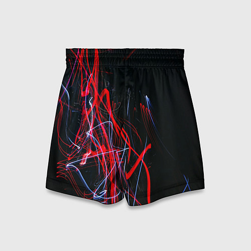 Детские шорты Дым искры цветные / 3D-принт – фото 2