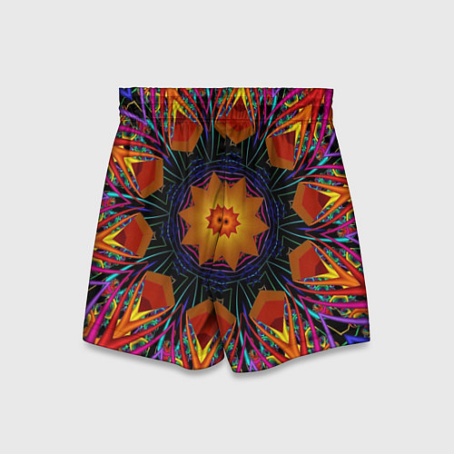 Детские шорты Орнамент яркий Мандала / 3D-принт – фото 2