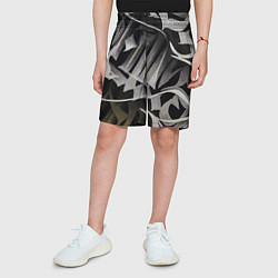 Шорты детские Каллиграфический момент, цвет: 3D-принт — фото 2