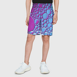 Шорты детские Масляные пузыри, цвет: 3D-принт — фото 2