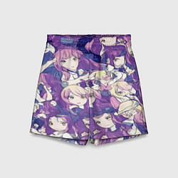 Шорты детские Японские девушки в стиле анимэ, цвет: 3D-принт