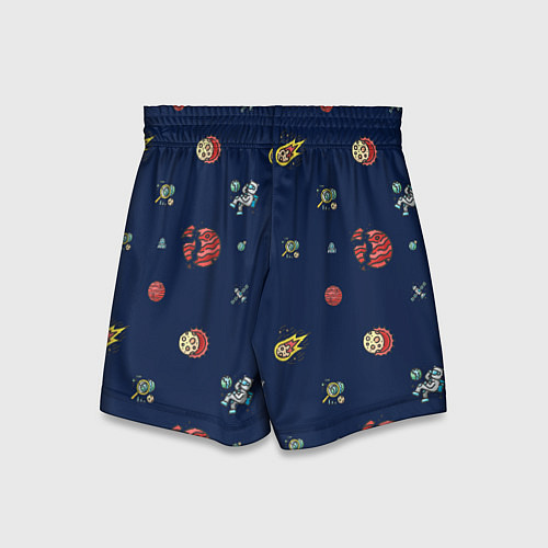 Детские шорты Паттерн - космос / 3D-принт – фото 2