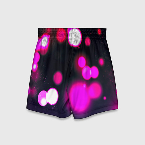 Детские шорты Розовые блики света / 3D-принт – фото 2