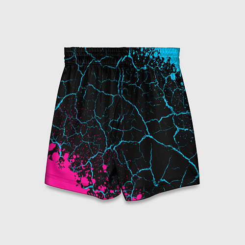 Детские шорты Tokyo Ghoul - neon gradient: надпись, символ / 3D-принт – фото 2