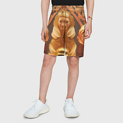 Шорты детские Матрёшка 585 Гольд, цвет: 3D-принт — фото 2