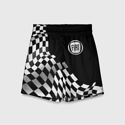 Шорты детские Fiat racing flag, цвет: 3D-принт