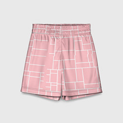 Шорты детские Цвет хрустальная роза, цвет: 3D-принт