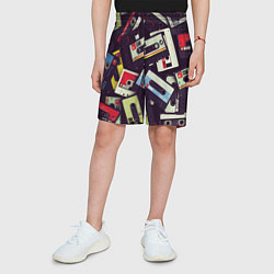 Шорты детские Кассета 90-е, цвет: 3D-принт — фото 2