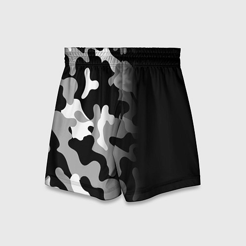 Детские шорты Sally Face glitch на темном фоне: по-вертикали / 3D-принт – фото 2