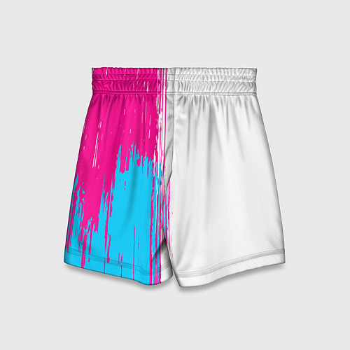 Детские шорты Demon Slayer neon gradient style: по-вертикали / 3D-принт – фото 2