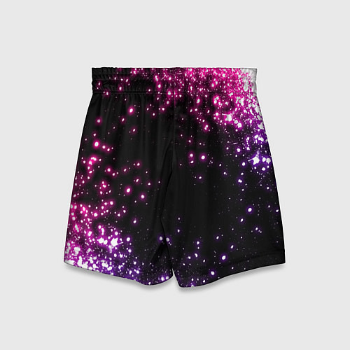 Детские шорты Неоновые звезды - neon / 3D-принт – фото 2