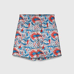 Шорты детские Русские узоры, цвет: 3D-принт