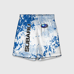 Детские шорты Subaru blue logo