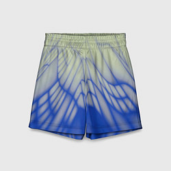 Шорты детские Лучи - неоновый синий - Хуф и Ся, цвет: 3D-принт