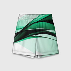 Шорты детские White green black, цвет: 3D-принт