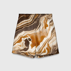 Шорты детские Яшма серая, цвет: 3D-принт