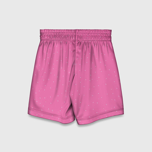 Детские шорты Нежный розовый кружочки / 3D-принт – фото 2