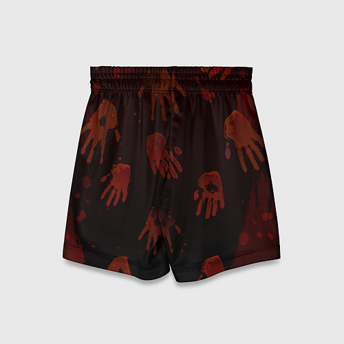 Детские шорты Кровавые ладони / 3D-принт – фото 2