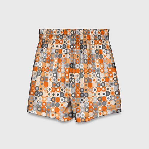 Детские шорты Узор с кружками / 3D-принт – фото 2