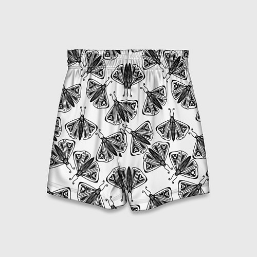 Детские шорты Butterflies - gothic pattern / 3D-принт – фото 2