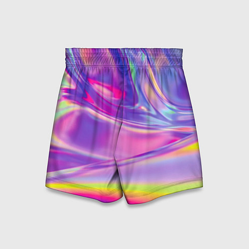 Детские шорты Радужное северное сияние / 3D-принт – фото 2