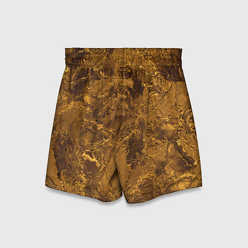 Детские шорты Текстура золота / 3D-принт – фото 2