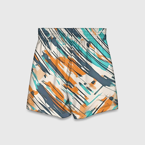 Детские шорты Абстракция разноцветная / 3D-принт – фото 2