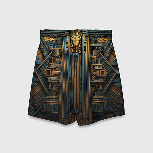 Детские шорты Симметрический узор в египетском стиле / 3D-принт – фото 2