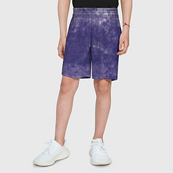 Шорты детские Абстракция - violet color background, цвет: 3D-принт — фото 2