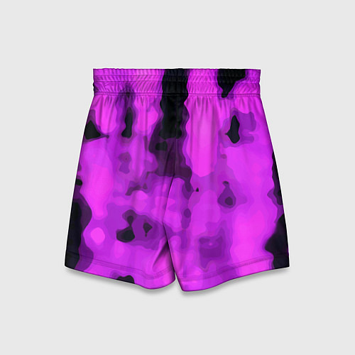 Детские шорты Узор фиолетовая нежность / 3D-принт – фото 2