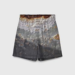Детские шорты Коррозия металла гранж текстура