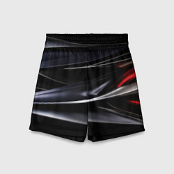 Детские шорты Black red abstract
