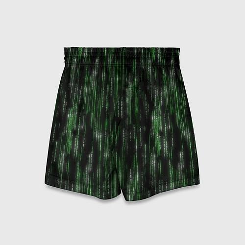 Детские шорты Матричный паттерн / 3D-принт – фото 2