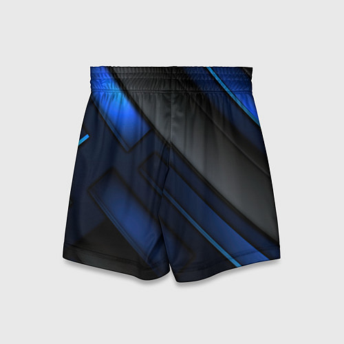 Детские шорты Абстрактный синий фон / 3D-принт – фото 2