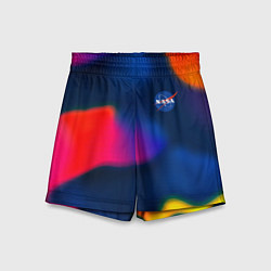 Шорты детские Nasa gradient sportcolor, цвет: 3D-принт