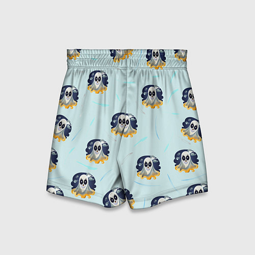 Детские шорты Призрак и линии / 3D-принт – фото 2