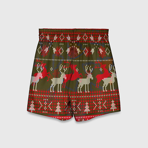 Детские шорты Рождественский орнамент / 3D-принт – фото 2