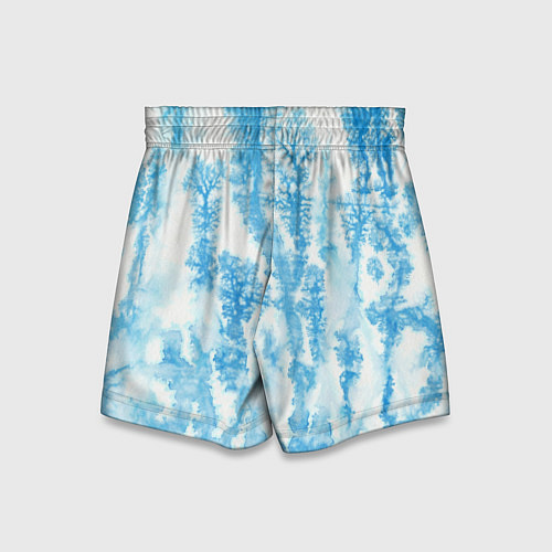 Детские шорты Морозный узор акварель / 3D-принт – фото 2