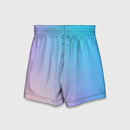 Детские шорты Мягкий разноцветный градиент / 3D-принт – фото 2