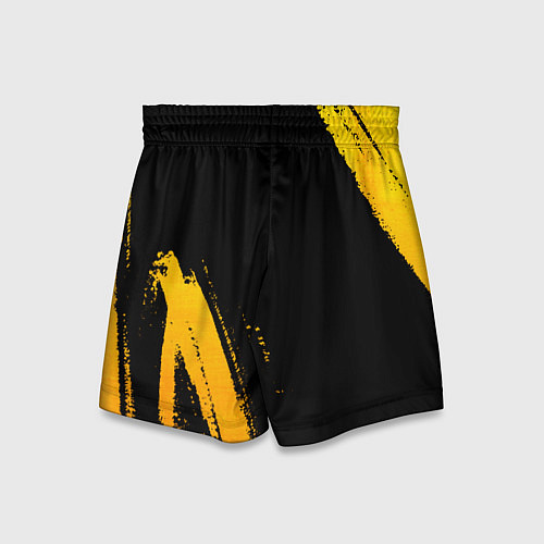 Детские шорты Borussia - gold gradient вертикально / 3D-принт – фото 2