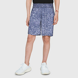 Шорты детские Холодный сиреневый пятнистый, цвет: 3D-принт — фото 2