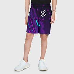 Шорты детские Final Fantasy neon gaming, цвет: 3D-принт — фото 2