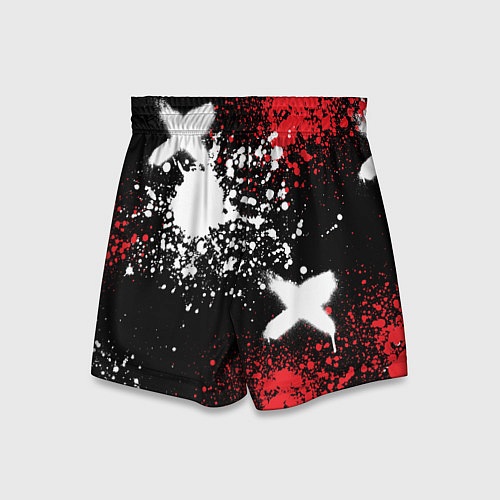Детские шорты Хавал на фоне граффити и брызг красок / 3D-принт – фото 2