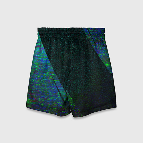 Детские шорты FAW sport glitch blue / 3D-принт – фото 2