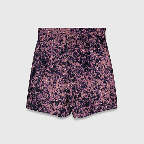 Детские шорты Абстрактный брызги сине-розовый / 3D-принт – фото 2