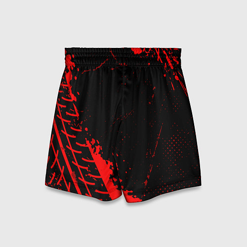 Детские шорты Mitsubishi red sport tires / 3D-принт – фото 2