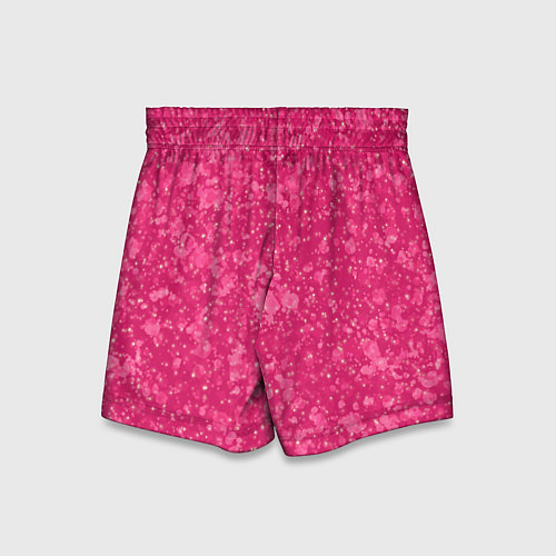 Детские шорты Яркий розовый абстракция / 3D-принт – фото 2