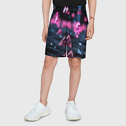 Шорты детские Абстрактный космос фантастика, цвет: 3D-принт — фото 2